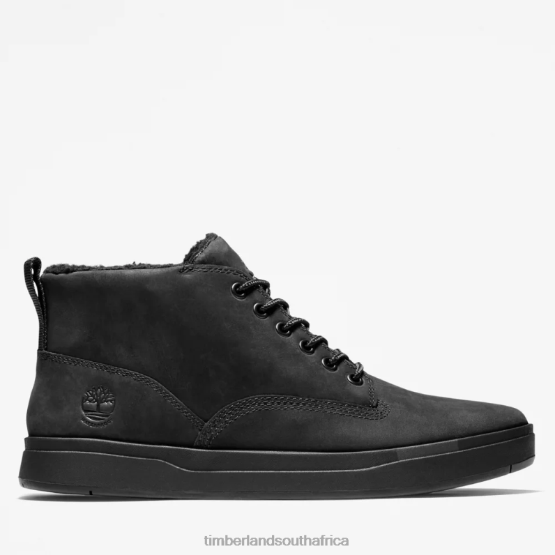 Men Timberland Davis Square Waterproof Chukka P64N865 Footwear Black Nubuck