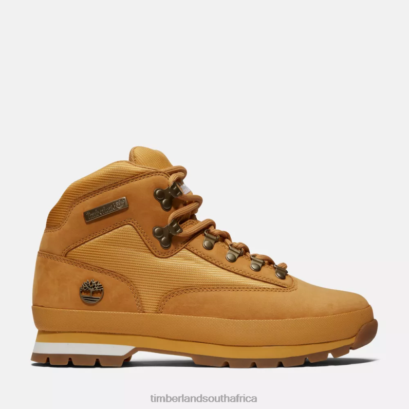 Men Timberland Euro Hiker Mid Boot P64N844 Footwear Wheat Nubuck