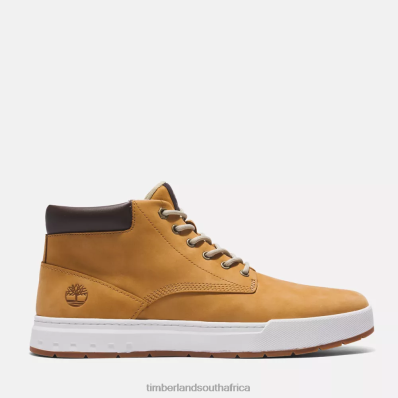 Men Timberland Maple Grove Leather Chukka P64N8110 Footwear Wheat Nubuck