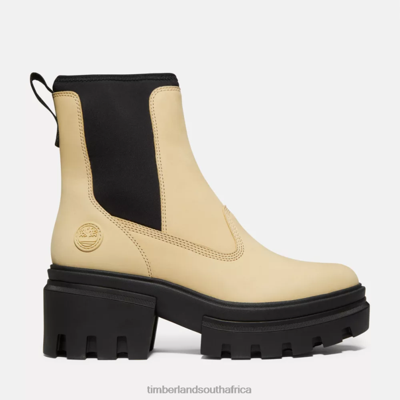 Women Timberland Everleigh Chelsea Boot P64N8786 Footwear Light Yellow Nubuck