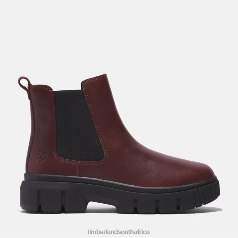 Women Timberland Greyfield Chelsea Boot P64N8885 Footwear Burgundy Full-Grain