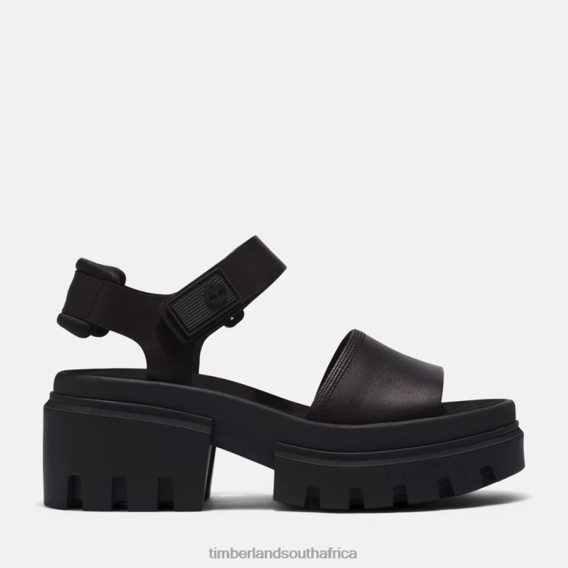 Women Timberland Everleigh Ankle Strap Sandals P64N8960 Footwear Black